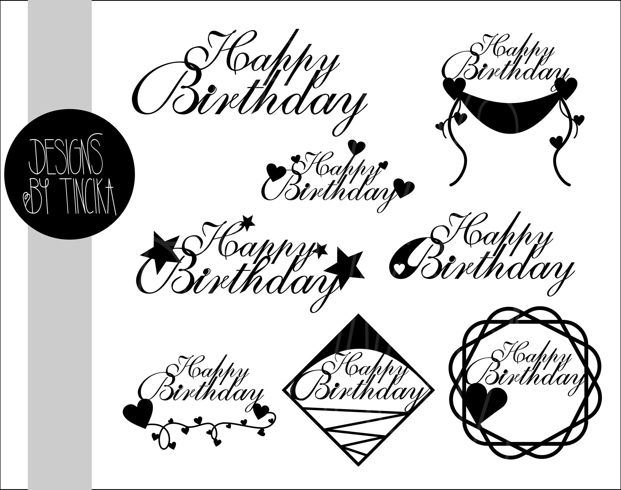 Birthday svg and printable file
