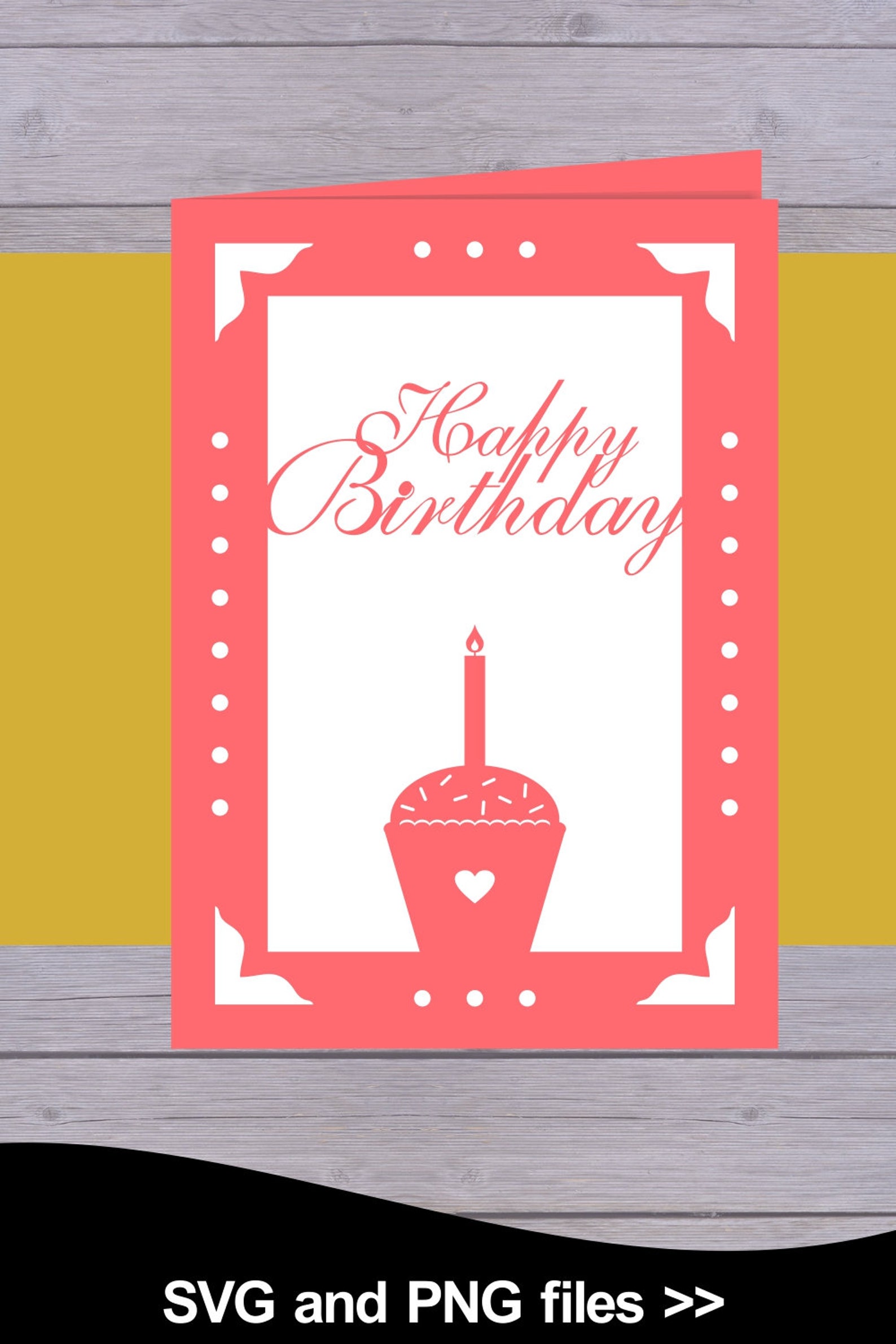 Download Birthday card SVG PNG bundle 3 | Etsy