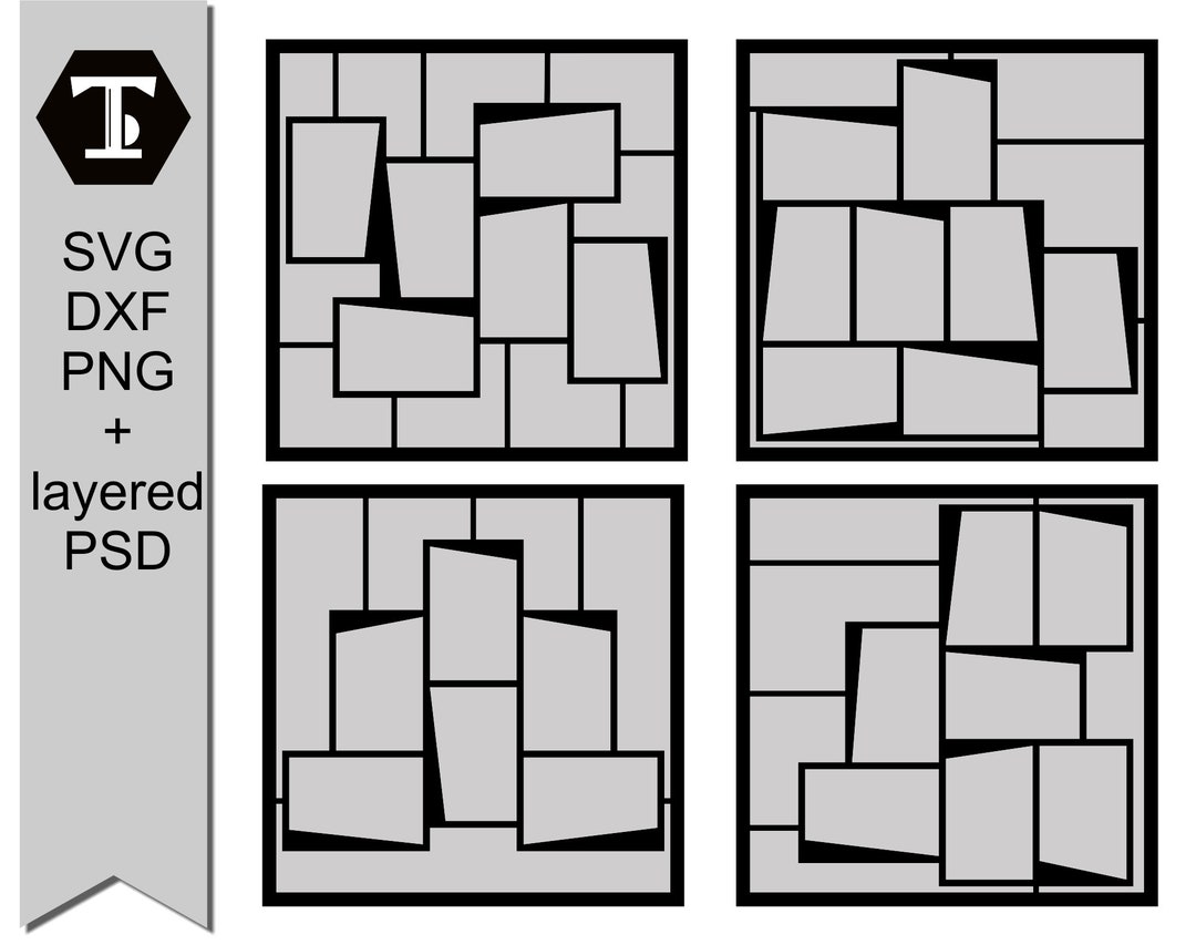 Photo Collage Template/digital Scrapbooking Layout - Bundle 25, Multi ...