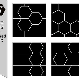 Layout per scrapbooking digitale o modello di collage fotografico, pacchetto 11 - file SVG, PNG e PSD a strati, 12x12