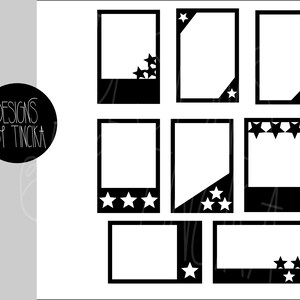 Star SVG picture frames bundle 2