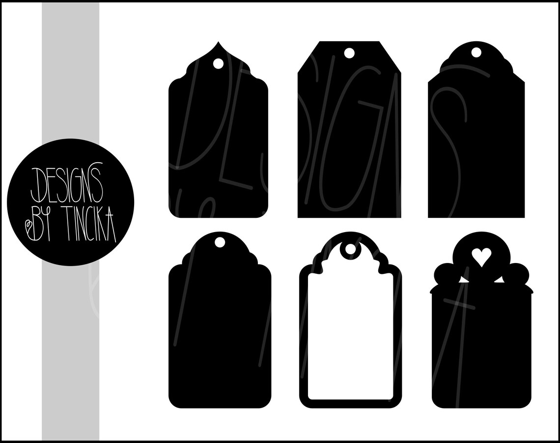 Simple tag SVG bundle 2. Christmas tag SVG gift tag SVG name | Etsy
