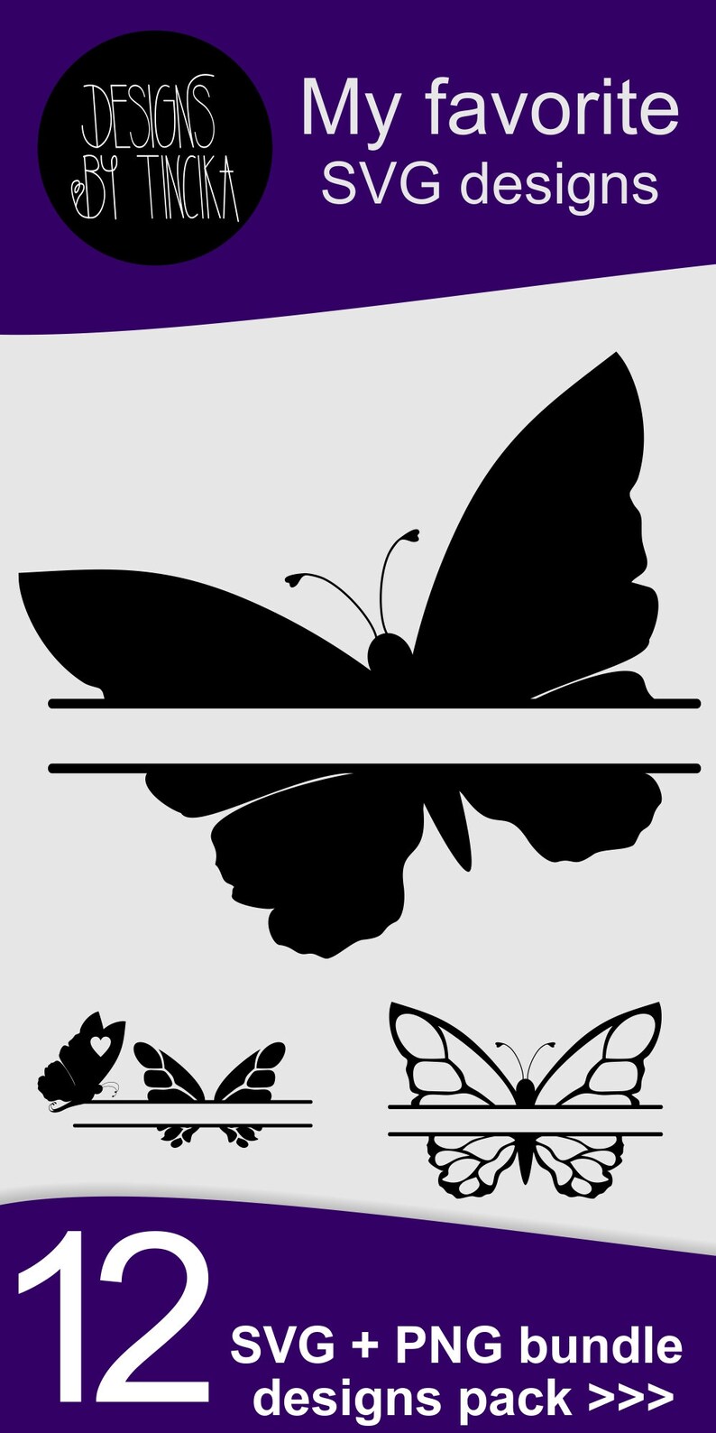 Download Art Collectibles Clip Art Butterfly Split Monogram Svg Split Monogram Frame Bundle Of 12 Designs Butterfly Svg Cut Files For Critut Or Silhouette