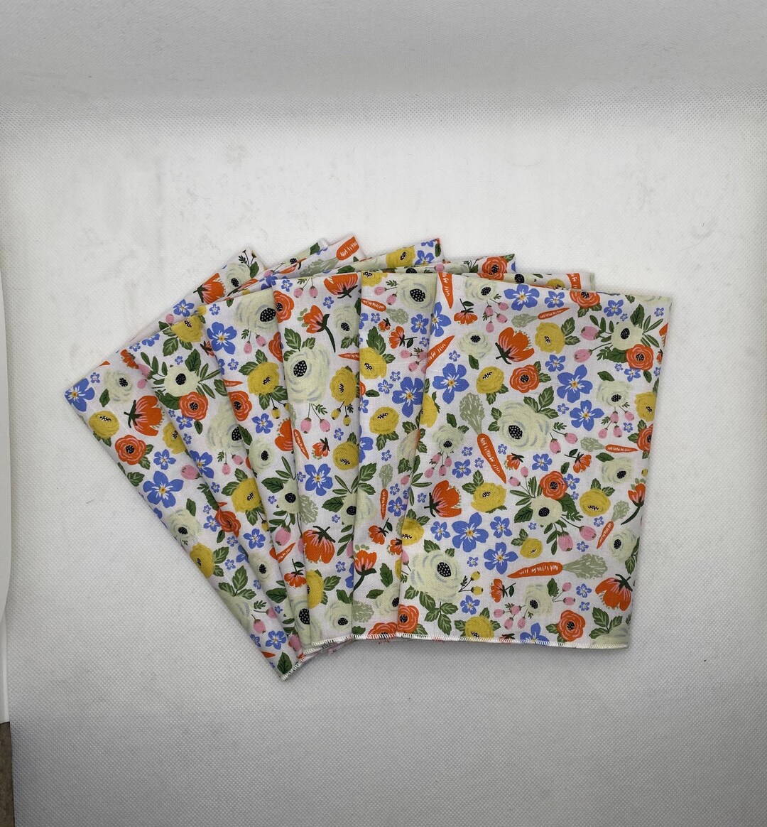 6 Pack 14x14 Cotton Single Ply Fabric Napkins Easter Cotton Etsy