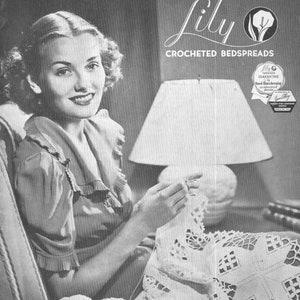 Vintage eBook Crochet Bedspreads Pattern 1937, PDF Instant Digital Download, Book Instructions, retro crocheted home decor, lace Blanket PDF
