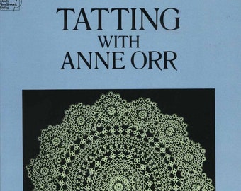 Vintage tatting eBook Pattern 1980, Shuttle Lace Tatting, PDF Instant Digital Download Instructions, retro Book tatted Doily and Medallions