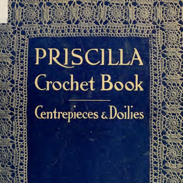Vintage crochet eBook Doily and Centrepiece Patterns 1915, PDF Instant Digital, filet victorian crochet, wedding Luncheon Set, Table Runners