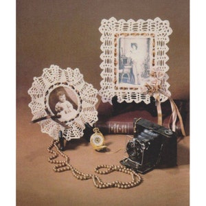 Patrones PDF Crochet Marco cuadrado y ovalado, Vintage PDF Instant Digital, Patrón Navideño de Crochet Victoriano, Motivos de encaje de boda