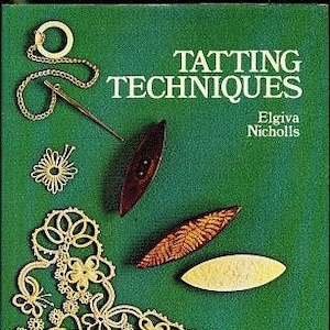 Book Tatting Patterns 1976, PDF Instant Digital Download, Shuttle Lace Tatting, victorian lace motifs, eBook tatting lessons