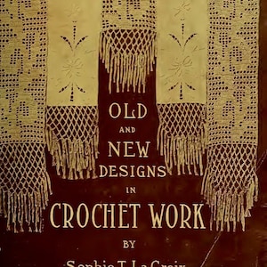 Filet Crochet and tatting eBook old and new Designs 1900, Vintage PDF Pattern Instant Digital Download, retro crochet Collar, Pillow, Doily