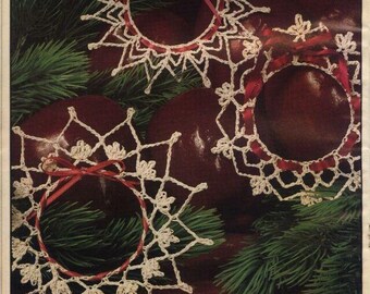 Christmas Crochet Pattern lace snow Crystal, PDF Instant Digital Download, Pattern of Wedding decoration, Vintage Victorian lace Motifs