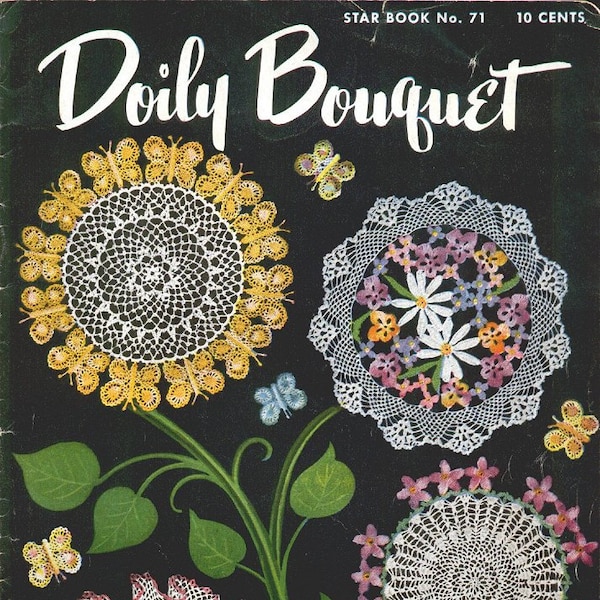 Crochet magazine lace Doily Patterns, vintage PDF Instant Digital, eBook Victorian Crochet Patterns, wedding Motifs, circle doily PDF