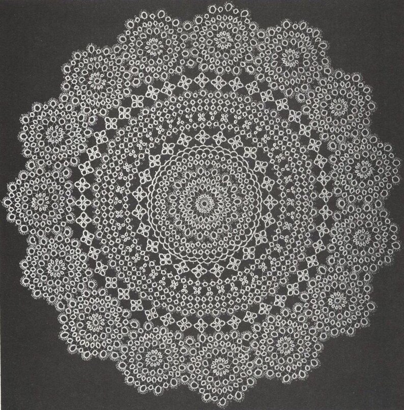 Datte Patterns Vintage Tatting Ebook Pattern 1980, Shuttle Lace Tatting, PDF Instant ...