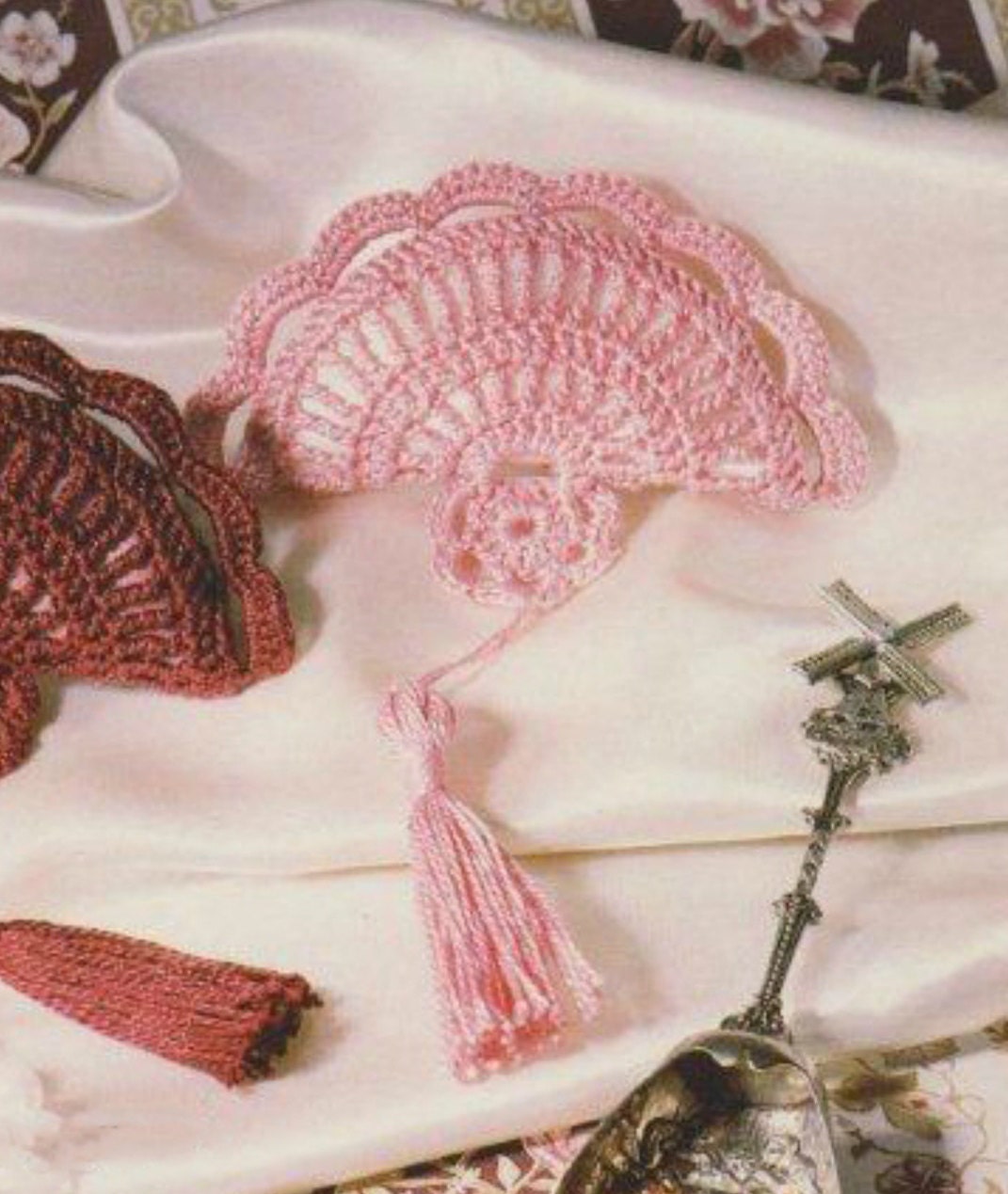 Crochet Pattern Victorian Fan Sachet Vintage PDF Instant Etsy
