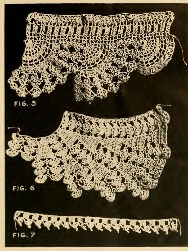 Vintage Ebook Tatting and Crochet Patterns 1915, Shuttle Lace Tatting