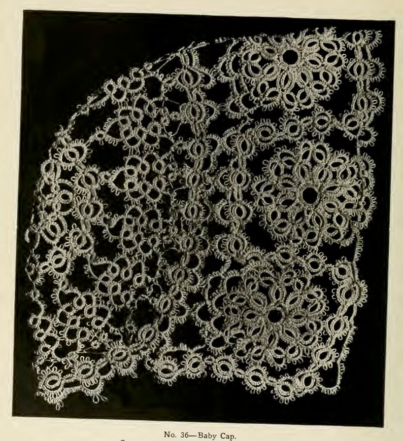 Tatting Book Patterns 1916, Shuttle Lace Tatting, Antique PDF Instant