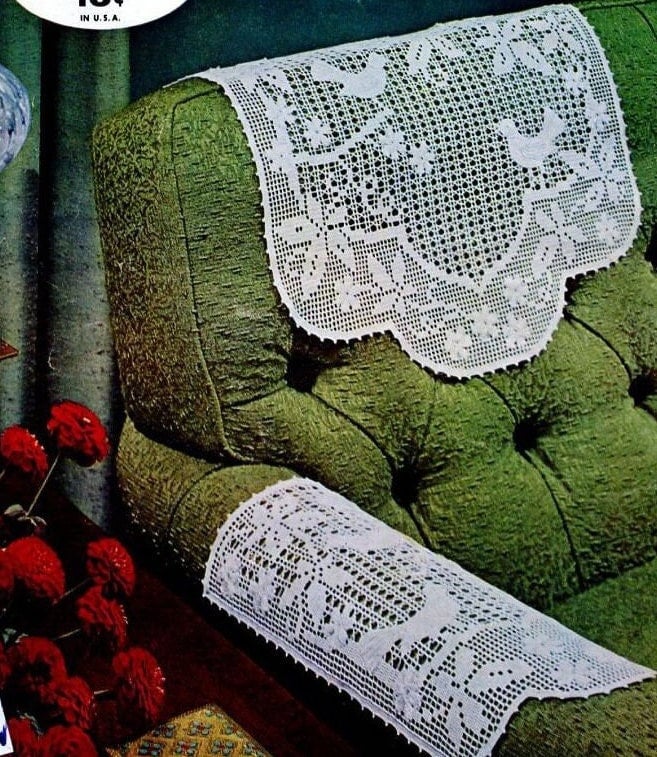 Vintage Crochet Filet Chair Set PDF Pattern: Chair Back and Arm Rest Doily, PDF Instant Digital, Vintage Victorian Crochet Doily Pattern - Etsy vintage-crochet-filet-chair-set-pdf-pattern-chair-back-and-arm-rest-doily-pdf-instant-digital-vintage-victorian-crochet-doily-pattern-etsy
