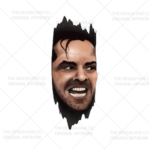 Here&#39;s Johnny! The Shining / Stephen King DIE CUT STICKER 1.75” x4.25”