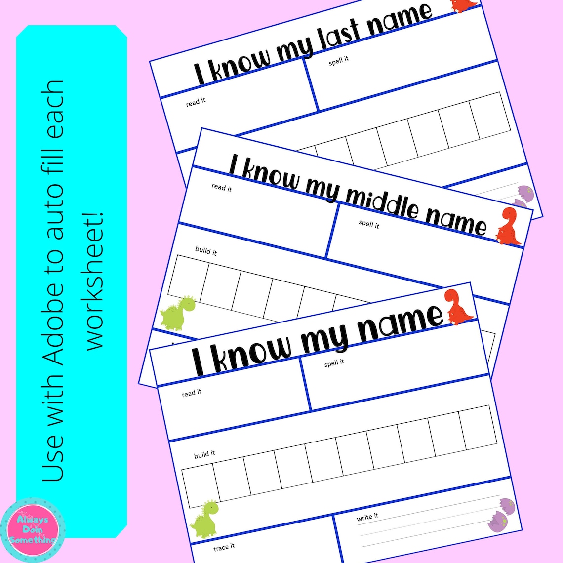 Name Practice Printable Editable Name Writing Name Writing | Etsy