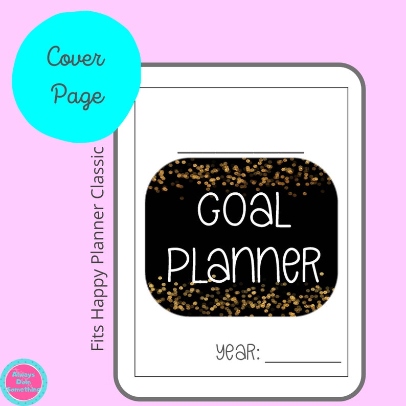 Goal Setting Happy Planner Classic Inserts 2022 Goals Etsy