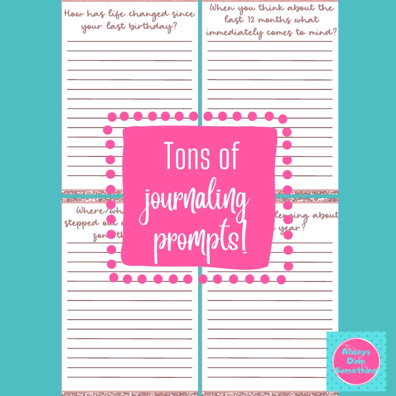 Printable Birthday Memories Keepsake Journal | Birthday Keepsake ...