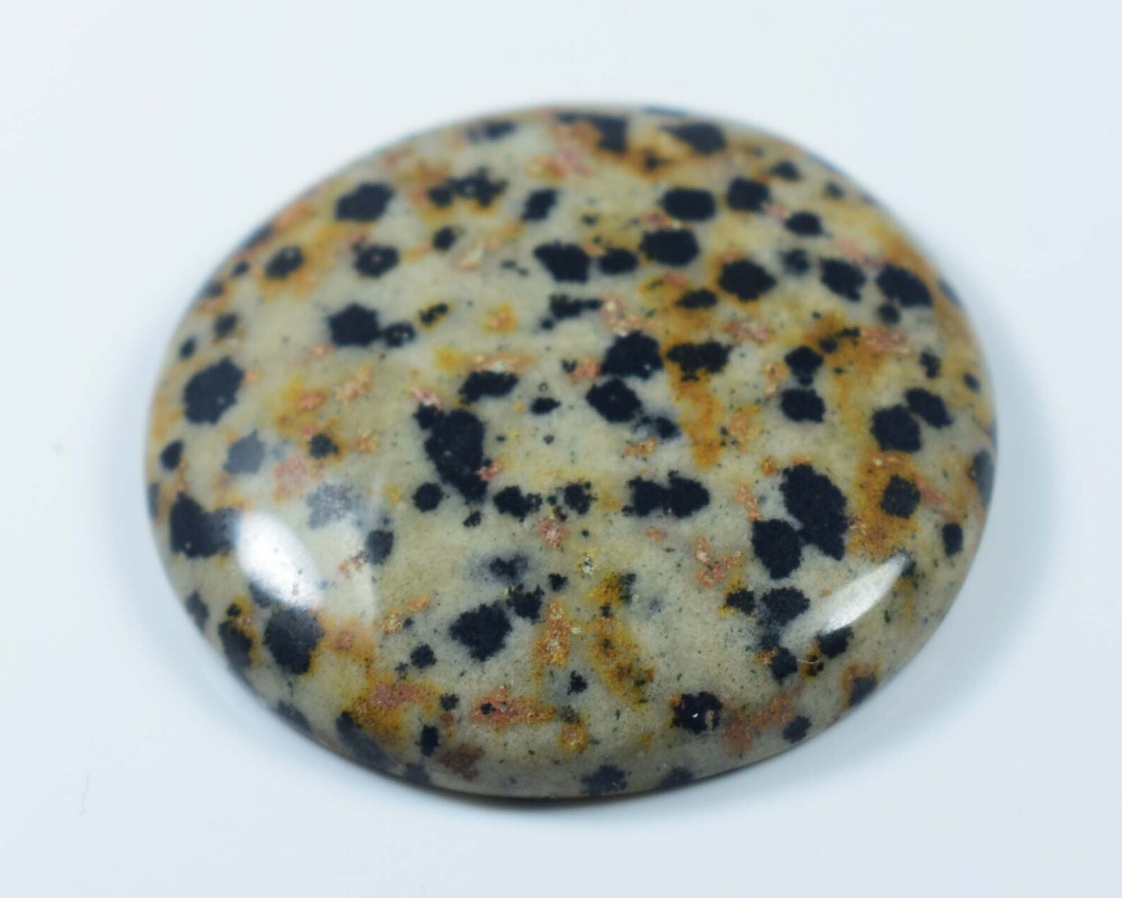 Natural Round Crystal Dalmatian Stone Dalmatian Round Etsy