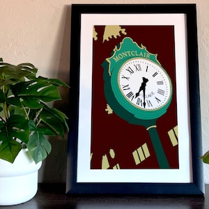 Montclair Clock | Oakland, CA | Poster | Bay Area | Montclair Shopping