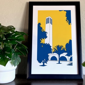 UCSB Storke Tower | Santa Barbara, CA | Poster | California | landmarks | alumni | graduate