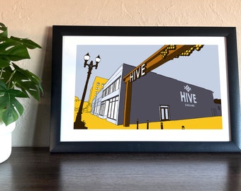 Hive | Oakland, CA | Poster | Bay Area| Oakland Dining and Shopping | Uptown Oakland