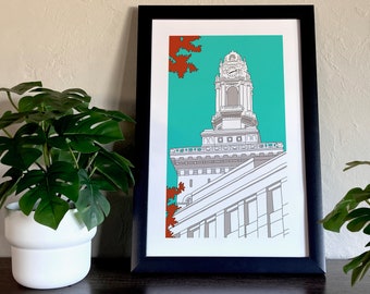 City Hall | Oakland, CA | Poster | Bay Area| landmarks | Downtown Oakland | historical