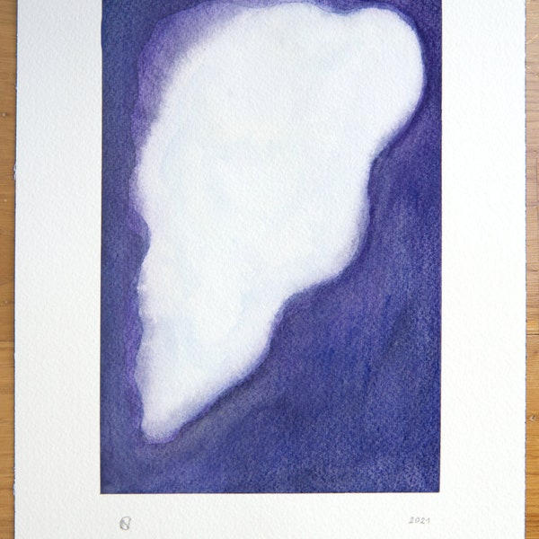 LA FORME CELESTE - Aquarelle originale