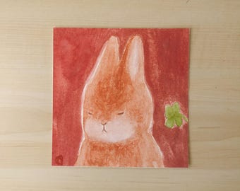 Carte postale - ORANGE BUNNY
