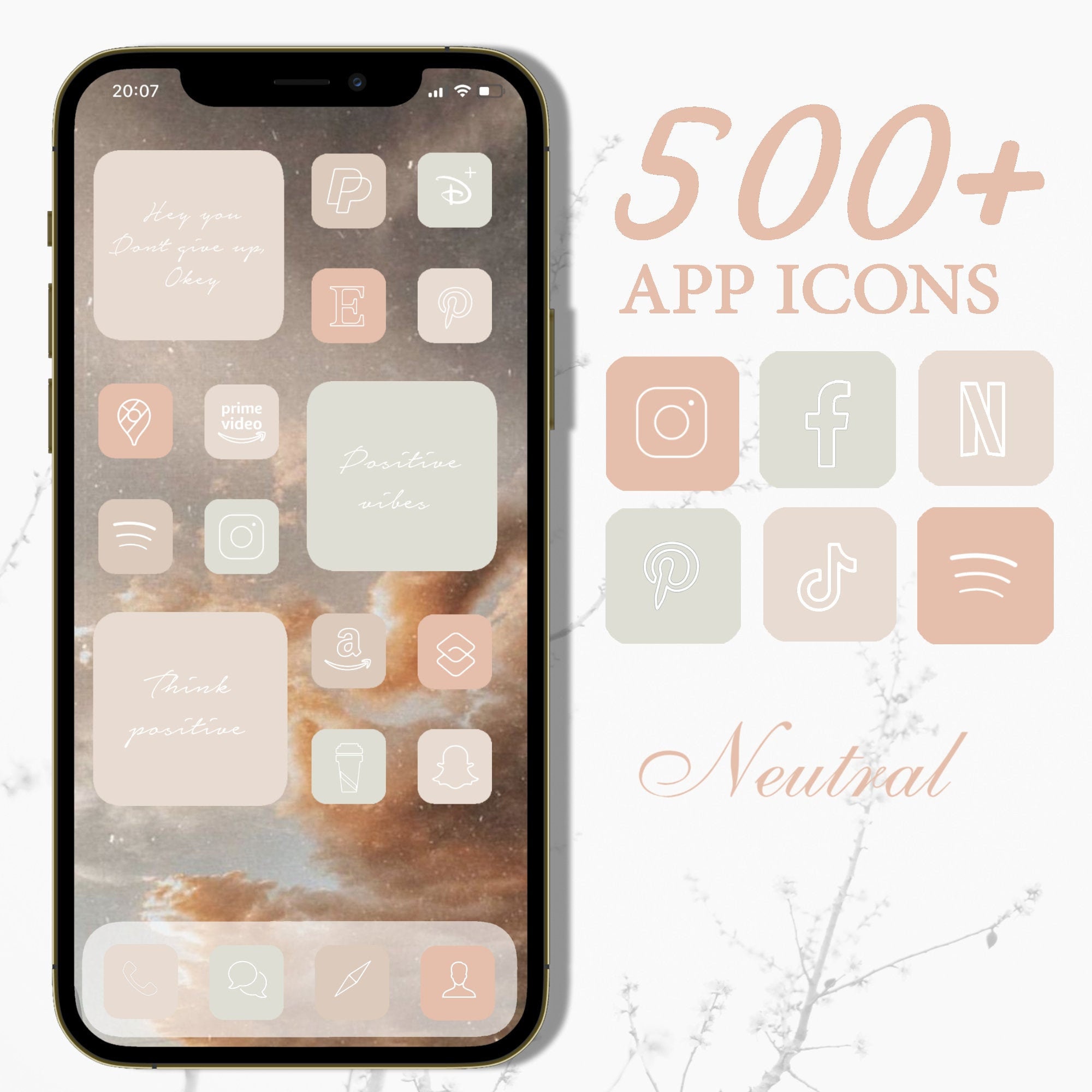 Cream Aesthetic Wallpaper Iphone Etsy Denmark