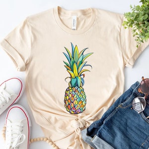 Pineapple Shirt, Shirts for Women, Graphic Tees, Foodie Shirt, Summer Shirt, Cute Pineapple T Shirt, Pineapple Lover, Gift for Her, Gifts