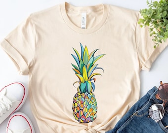 Pineapple Shirt, Shirts for Women, Graphic Tees, Foodie Shirt, Summer Shirt, Cute Pineapple T Shirt, Pineapple Lover, Gift for Her, Gifts