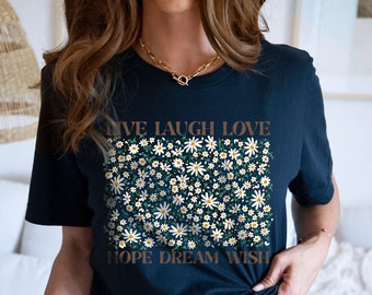 Flower Shirt, Gift For Her, Flower Shirt Aesthetic, Floral Graphic Tee, Floral Shirt, Flower T-shirt, Wild Flower Shirt, Wildflower T-shirt