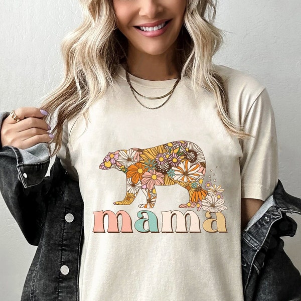 Mama Bear T-shirt, Mothers Day Shirt, Mom TShirts, Mama T Shirt, Best Mom T-Shirt, Favorite Mom Shirts, Shirt For Mom, Minimalist Mom Shirt