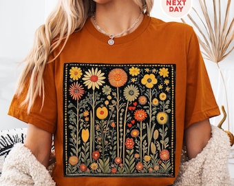 Vintage Floral Shirt - Retro Flower Tee | Perfect Gift for Fashion Lovers