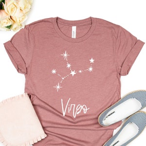 Virgo T-shirt, Zodiac Shirts Collection, Virgo Shirt for Virgo Girl, Virgo Birthday Gift, Virgo Zodiac Sign, Virgo Horoscope