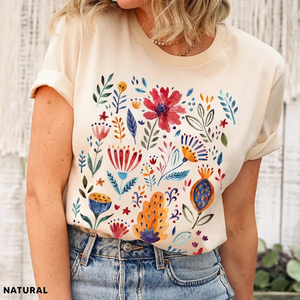 Wildflower Tshirt Comfort Colors, Wild Flowers Shirt, Floral Shirt ...
