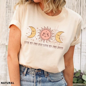 Mystic Moon And Sun Shirt, Mystical Moon Phase Shirt, Moon Phase T-Shirt, Boho Vintage Moon Shirt, Celestial Moon Shirt, Spiritual T-Shirt