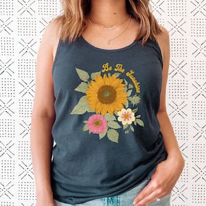 Sunflower Tank Top| Sunflower Tank Tops for Women| Plus Size Clothing Available| Womens Summer Tops| Womens Summer Clothing| Sun Flower