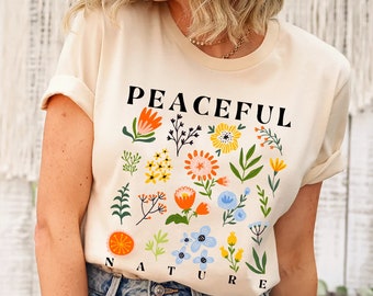 Wildflower Tshirt, Wild Flowers Shirt, Floral Tshirt, Flower Shirt, Gift for Women, Ladies Shirts, Best Friend Gift