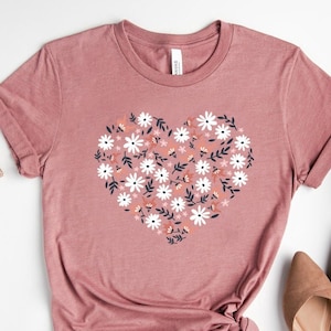 Wildflower Tshirt, Wild Flowers Shirt, Floral Tshirt, Flower Shirt, Gift for Women, Ladies Shirts, Best Friend Gift, Mother&#39;s Day