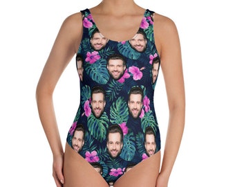 bathing suit with face