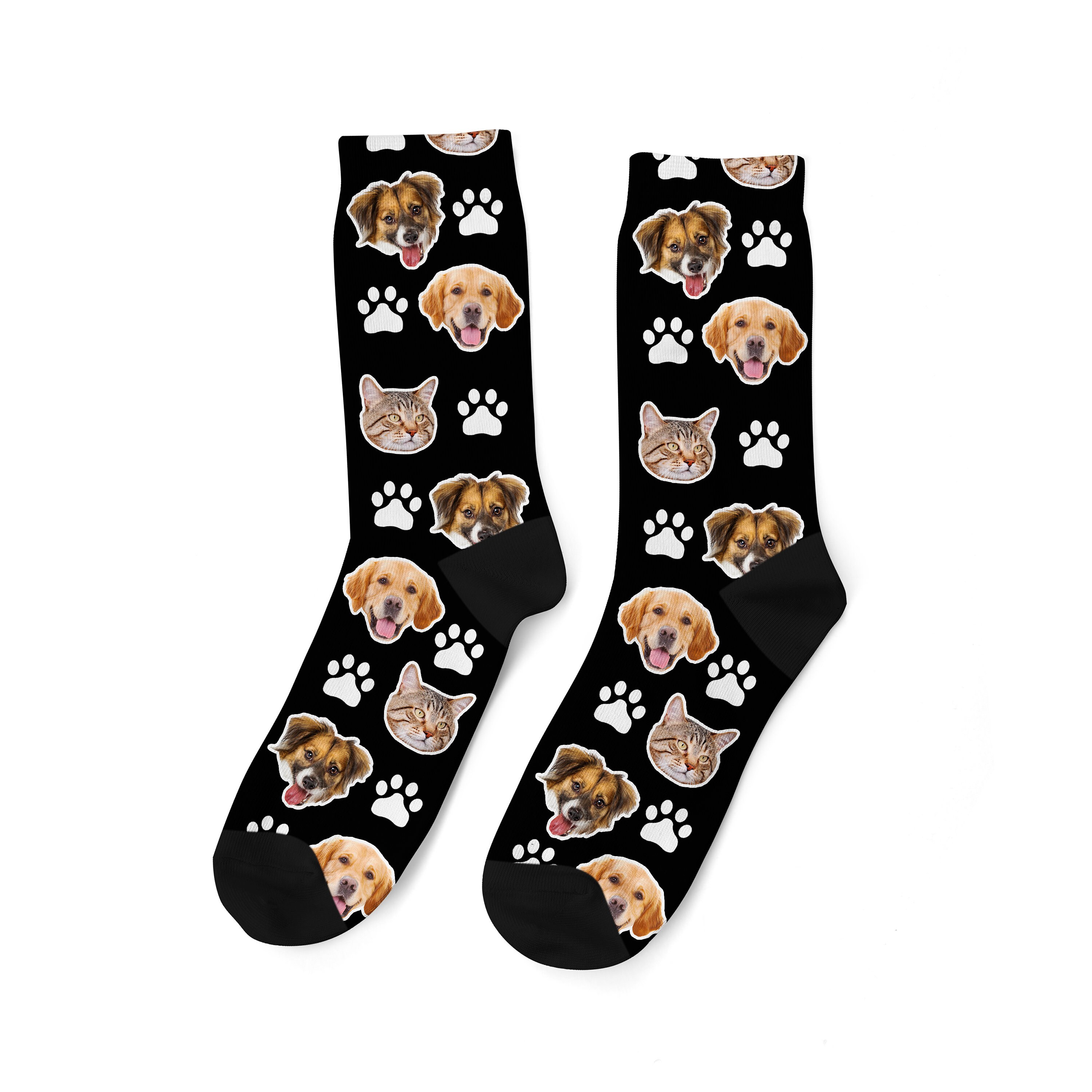 Custom Dog Socks Personalized Pet Photo Socks Customized Cute Etsy