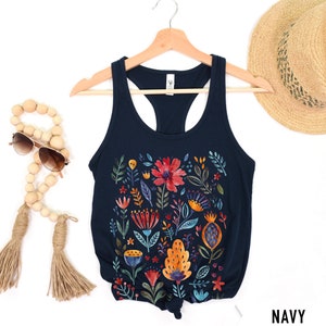 Floral Shirt Tank, Grow Positive Thoughts Tank, Bohemian Style Tank, Butterfly Shirt, Trending Right Now, Women&#39;s Graphic Tank, Love Tank