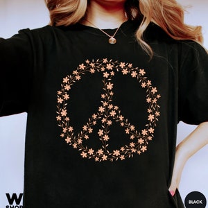Boho Patchwork Peace Sign Tee