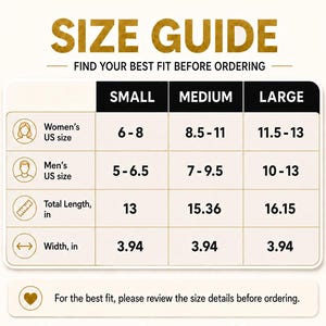 CUSTOM FACE SOCKS - SIZE GUIDE