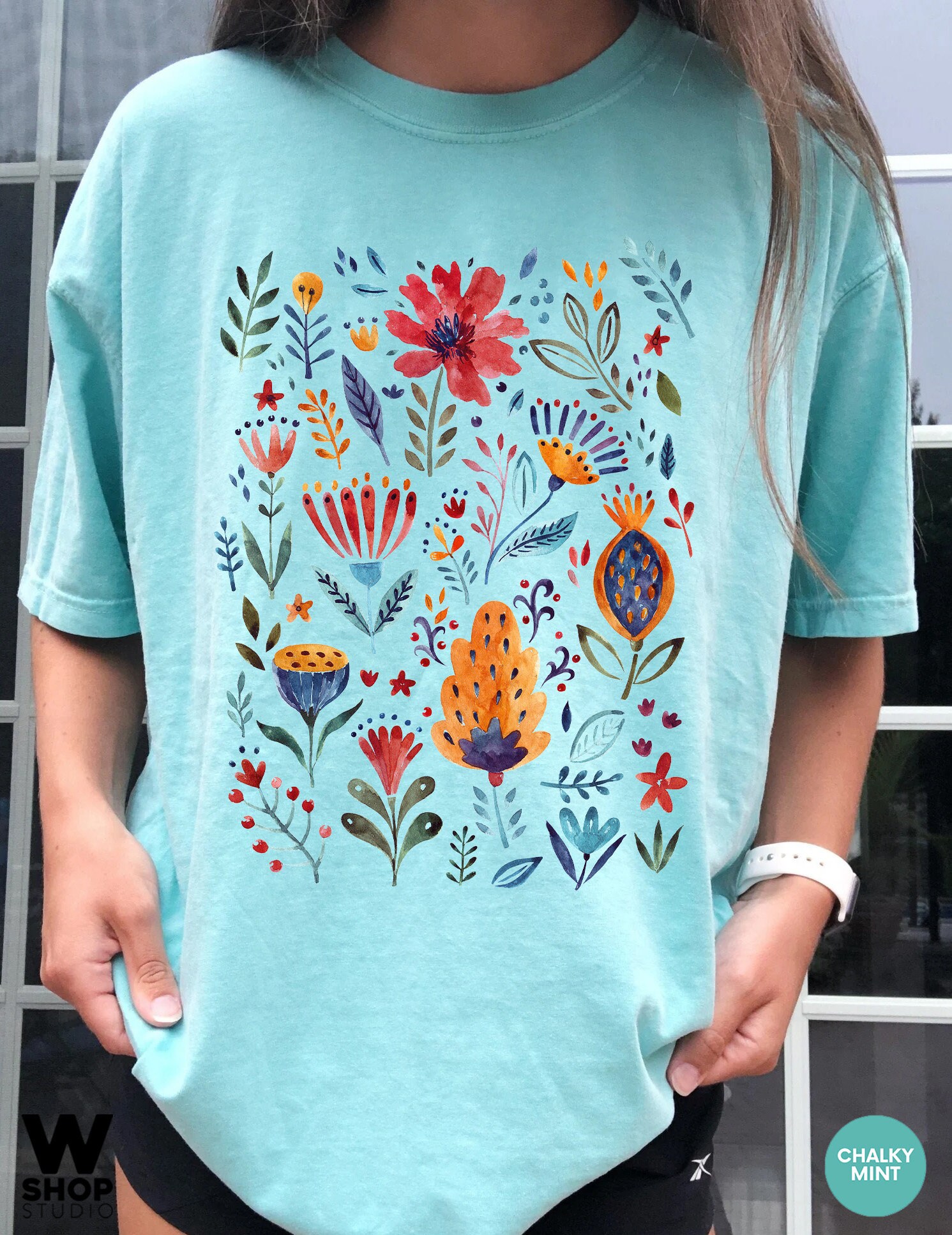 Wildflower Tshirt, Comfort Colors Shirt, Floral Tshirt, Flower Shirt ...